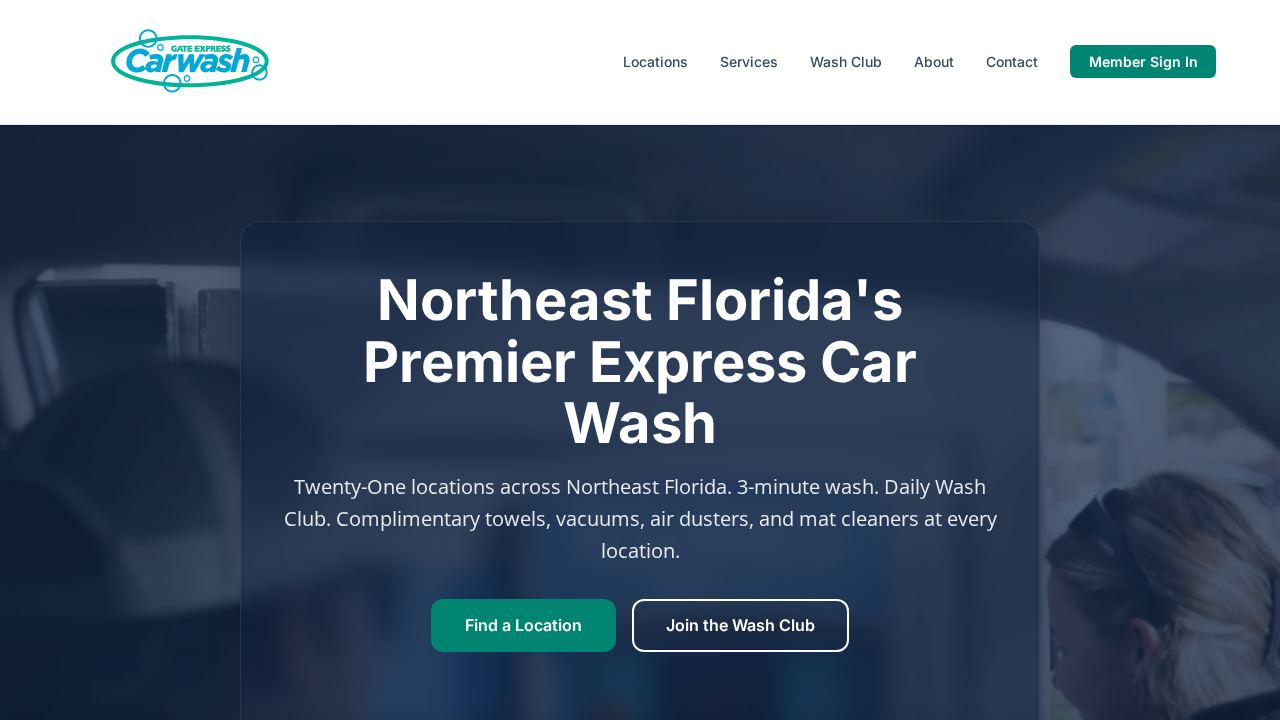 GATE Express Carwash website preview