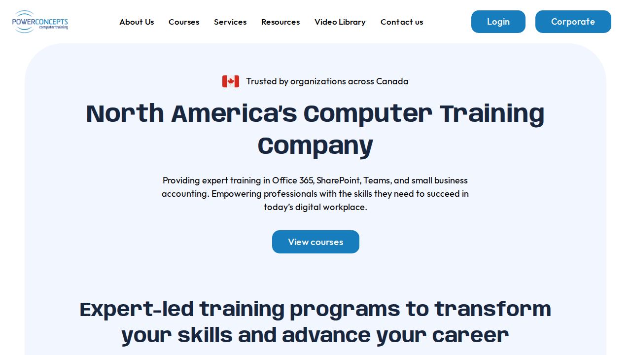 PowerConcepts website preview